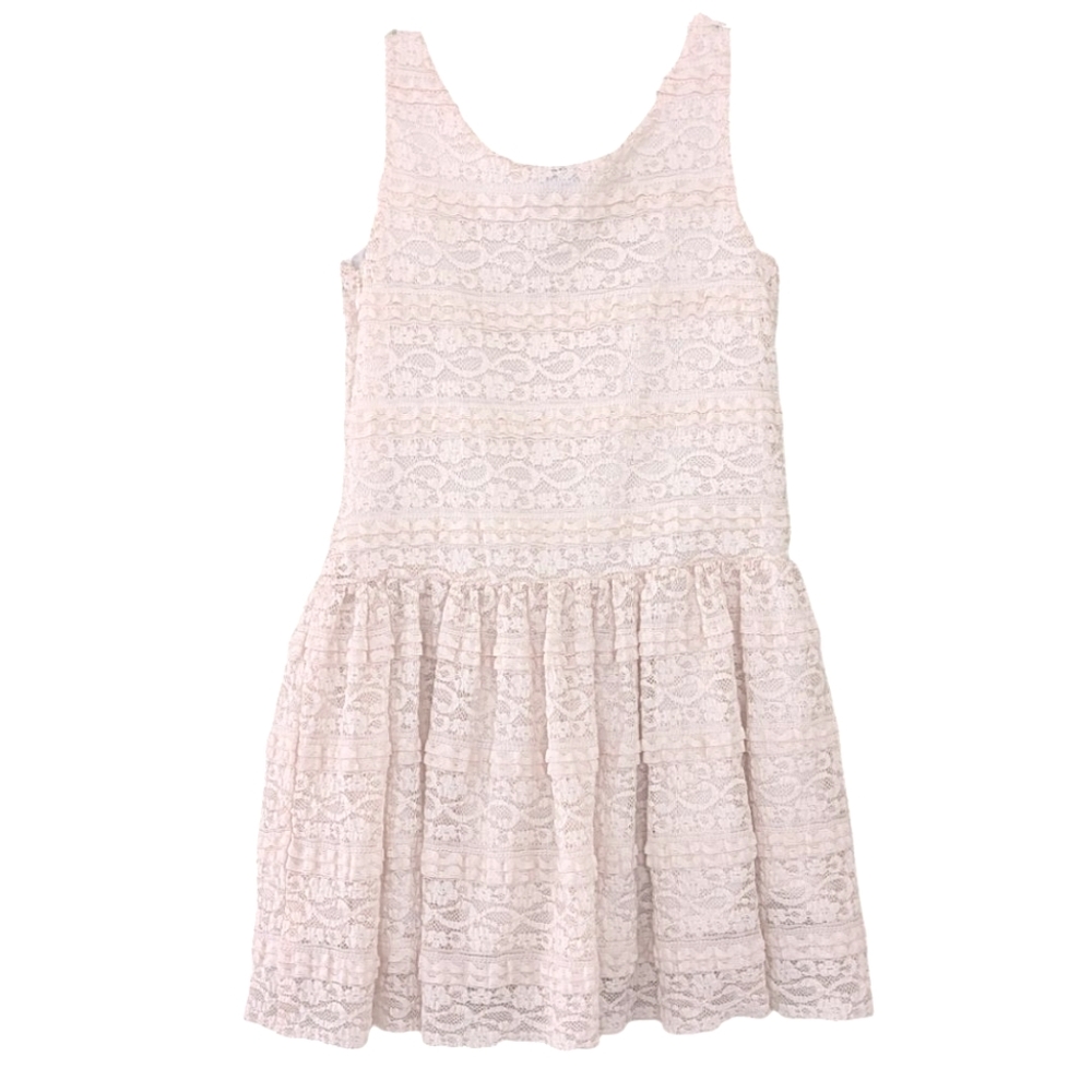 Gap Sleeveless Ivory Lace Dress